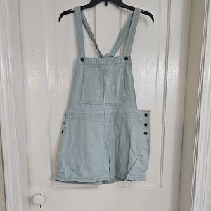 Pink Lily, Light Green Overalls Size L